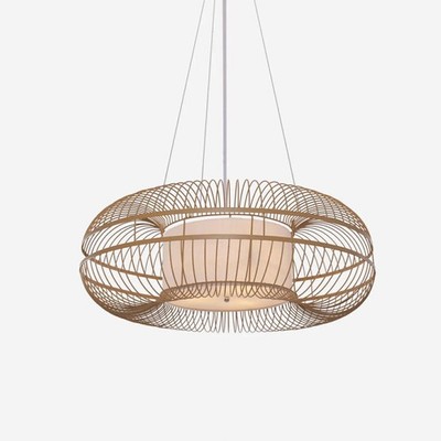 Naturfarbene moderne minimalistische Pendelleuchte 70 cm