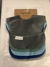 Tiny Twinkle Mess-Proof Easy Bibs 5-Pack, Waterproof New