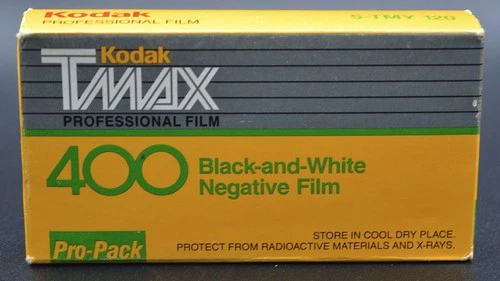 5 Rolls Kodak TMax 400 120 Film Pro Pack TMY 120- Exp. 03/1990
