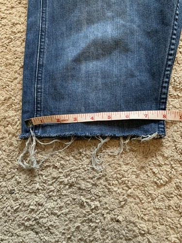 Quicksilver Men’s Denim Jeans Shorts Cutoff Tapered Pockets Zip Fly Size 34 - Picture 10 of 18
