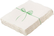 50 Sheets Watercolor Paper 8.5 x 11inch, 160 GSM Deckled Edge Paper Rough/Textur