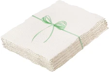 50 Sheets Watercolor Paper 8.5 x 11inch, 160 GSM Deckled Edge Paper Rough/Textur