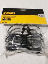 Dewalt Safety Glasses Clear Radius Protective Eyewear 4 pair Pack UV Protection