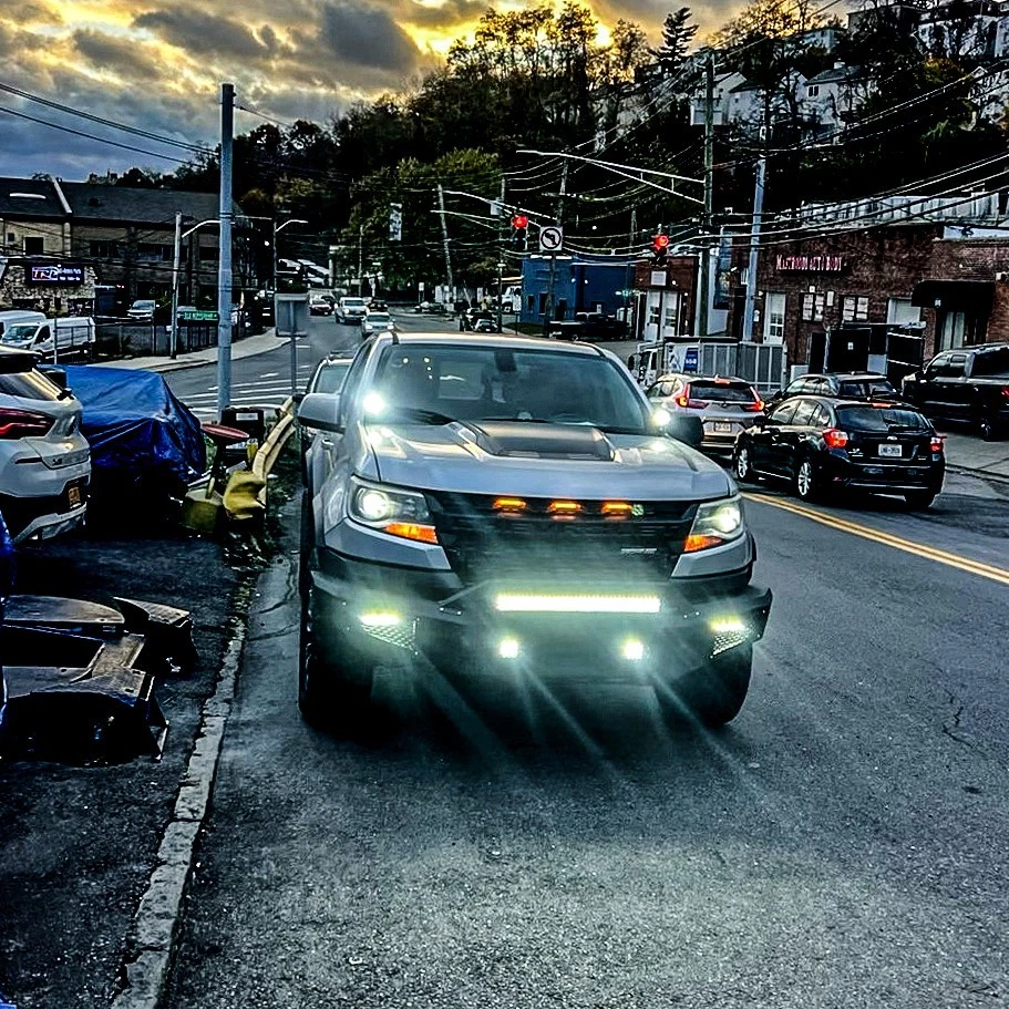 Vijay For 2017-2020 Chevy Colorado ZR2 Front or Rear Bumper w/ Light and D-Ring - Image 2 of 4