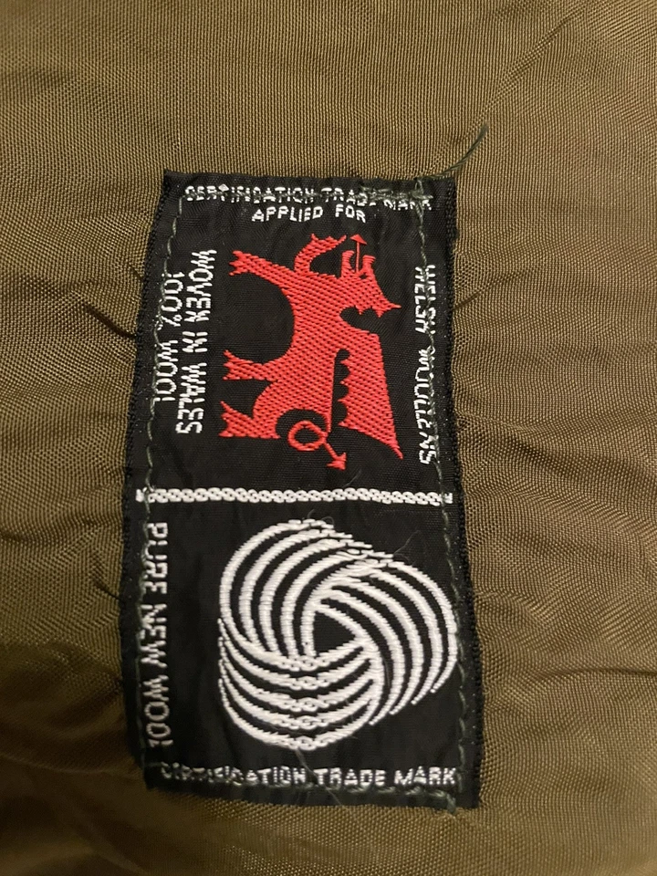 Vintage welsh tapestry blue/orange geometric waistcoat UK 10-12 - Image 2 of 4