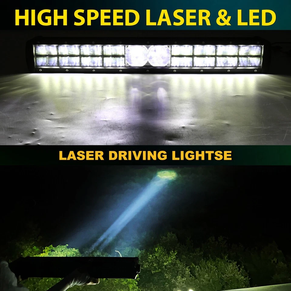 22" Osram Laser LED Light Bar Offroad Driving Work Lamp 4X4 UTE SUV UTV +DT Wire - Image 4 of 4