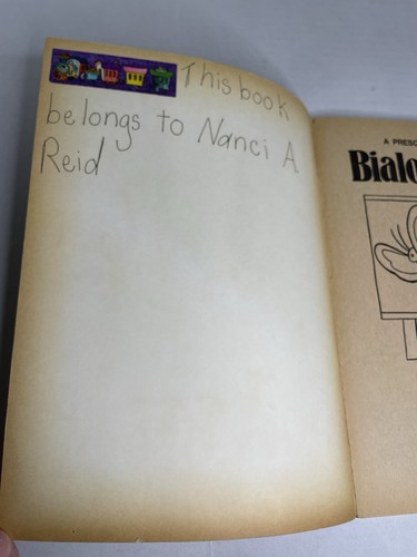 Vtg 1985 Bialosky Bear Coloring Book - Simple Preschool Uncolored Golden Book - Picture 5 of 10