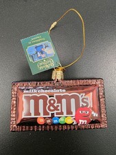 Blown Glass Original Milk Chocolate M&M Bag o...