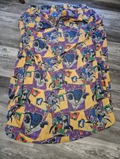Vintage 1995 Batman Robin Fitted Sheet Bedding Bed Cartoon DC Comics Joker