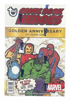 2025 Topps Marvel Comic Book Heroes Golden Anniversary Hobby Box Factory Sealed
