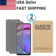 2PK Privacy Tempered Glass Protector For Motorola G Power 5G(2025)