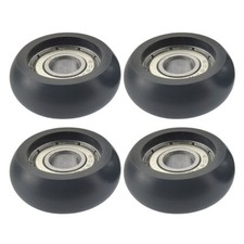 4pcs Gym Equipment and Rowing Machine Roller Wheels Plastic Steel 32mm