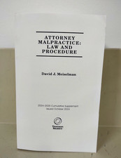Attorney Malpractice:Law and Procedure 2024-2...