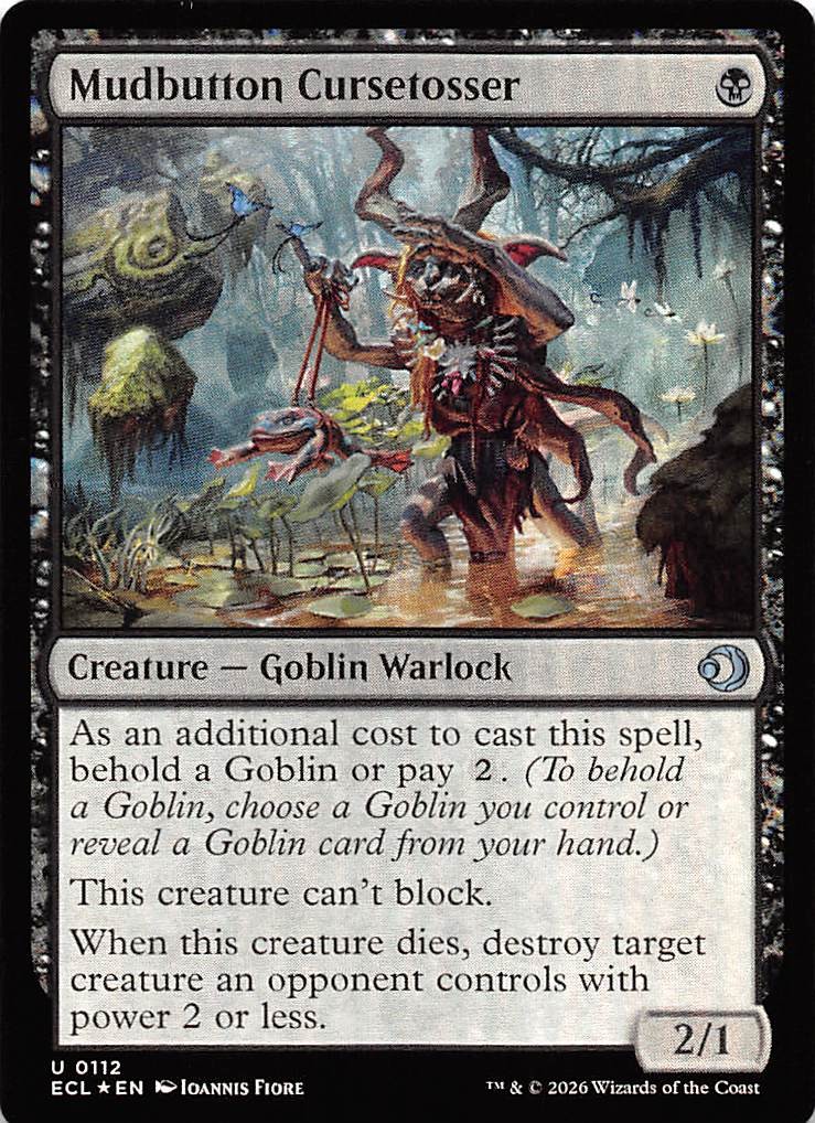 Mudbutton Cursetosser Foil 112 Lorwyn Eclipsed Magic the Gathering