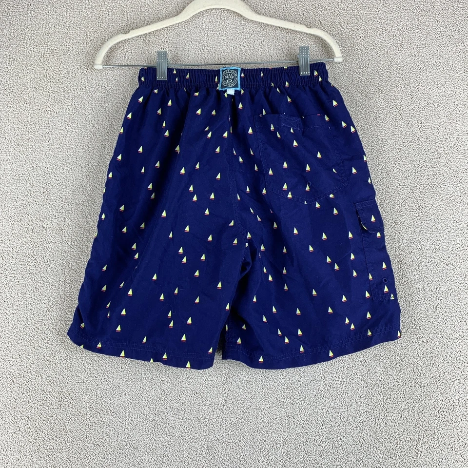 Pantalones Cortos de Natación Exist USA Surf Para Hombre Talla Mediana Azul Cintura Elástica Cordón Foto 2 de 4