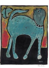 Original Cats One of a Kind Hand Painted Acrylics 8x10 image by fran hahn