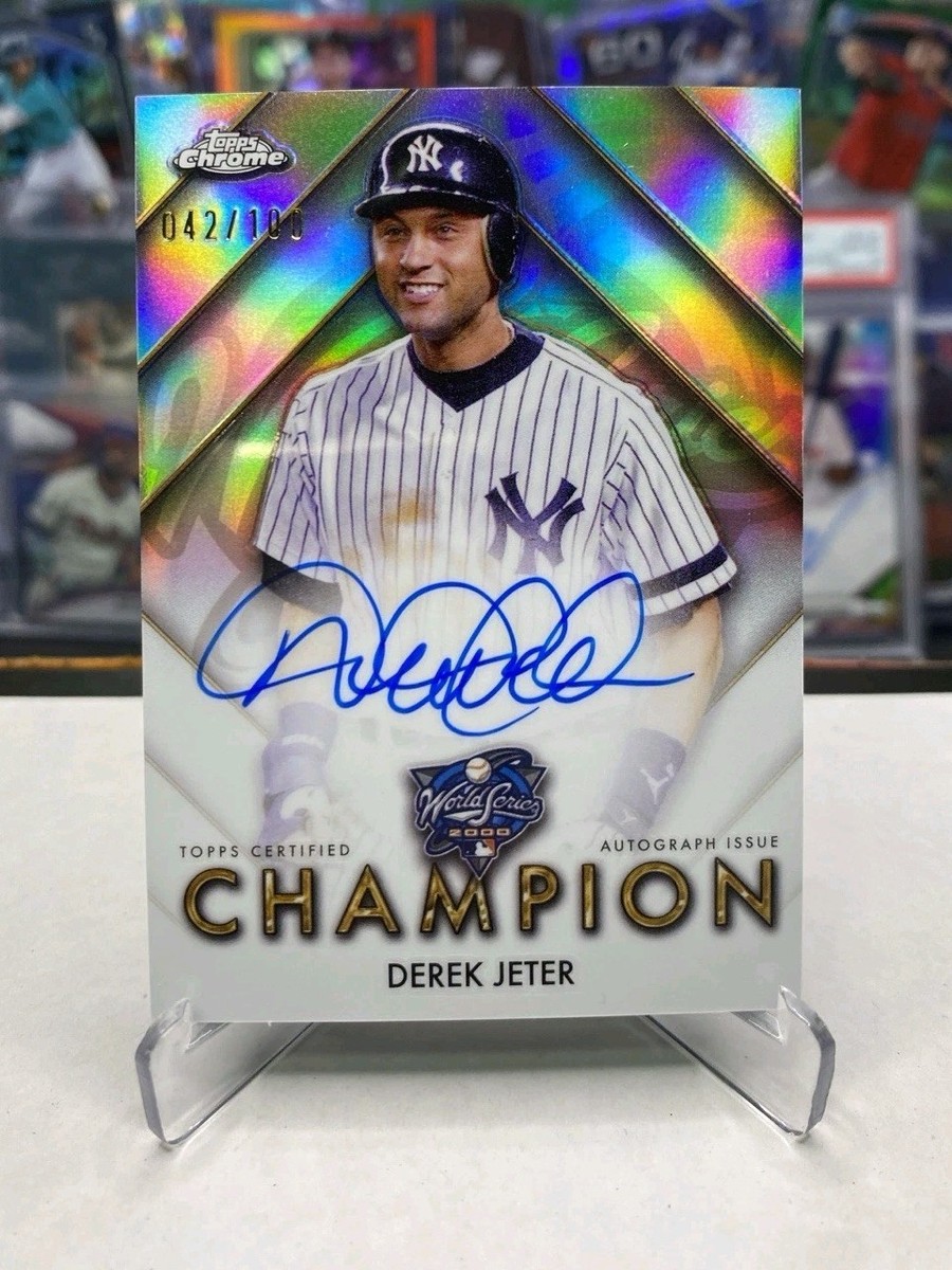 2025 Topps Chrome Derek Jeter #/100 World Series Champion