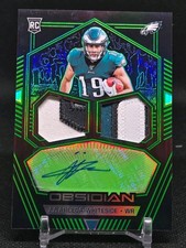2019 Obsidian J.J. Arcega-Whiteside Rookie Auto Green Etch /50 Eagles🔥