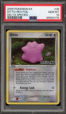 Pokemon Ditto EX Delta Species Reverse Holo #35 PSA 10 Gem Mint | eBay