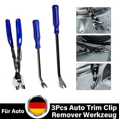 3PCS Türverkleidung Clipzange Lösezange Zange Clipentferner Werkzeug Clips DE