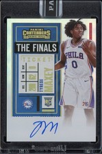 2020 Panini Contenders PREMIUM Finals Ticket Tyrese Maxey RC Auto BLACK BOX 1/1