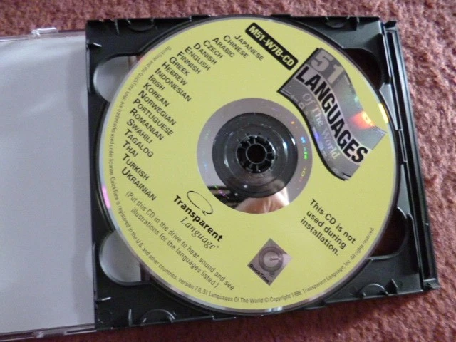 4 set CD rom 51 Languages of the world Transparent Language - Image 4 of 4