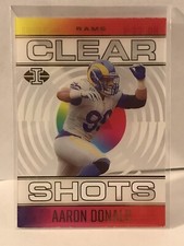 AARON DONALD CLEAR SHOTS SP - 2021 Panini NFL Illusions Football Acetate Card