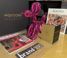 JEFF KOONS Balloon Dog L Pink Editions Studio Art Balloon COA Balloon Bansky Pop