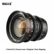 Meike 12mm T2.2 Large Aperture Manual Focus Cine Lens for M4/3 Olympus Panasonic