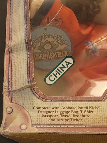 Vintage Patch cavolo 1985 bambini viaggiatore del mondo Cina ragazza mai aperta in scatola originale - Foto 6 di 24