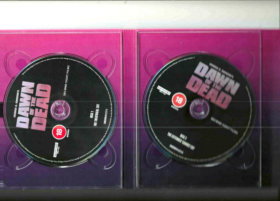 Dawn of the Dead 4 Disk Second Sight Films Edition 3 4K UHD 1 Bluray NEW SEALED Foto 4 de 4