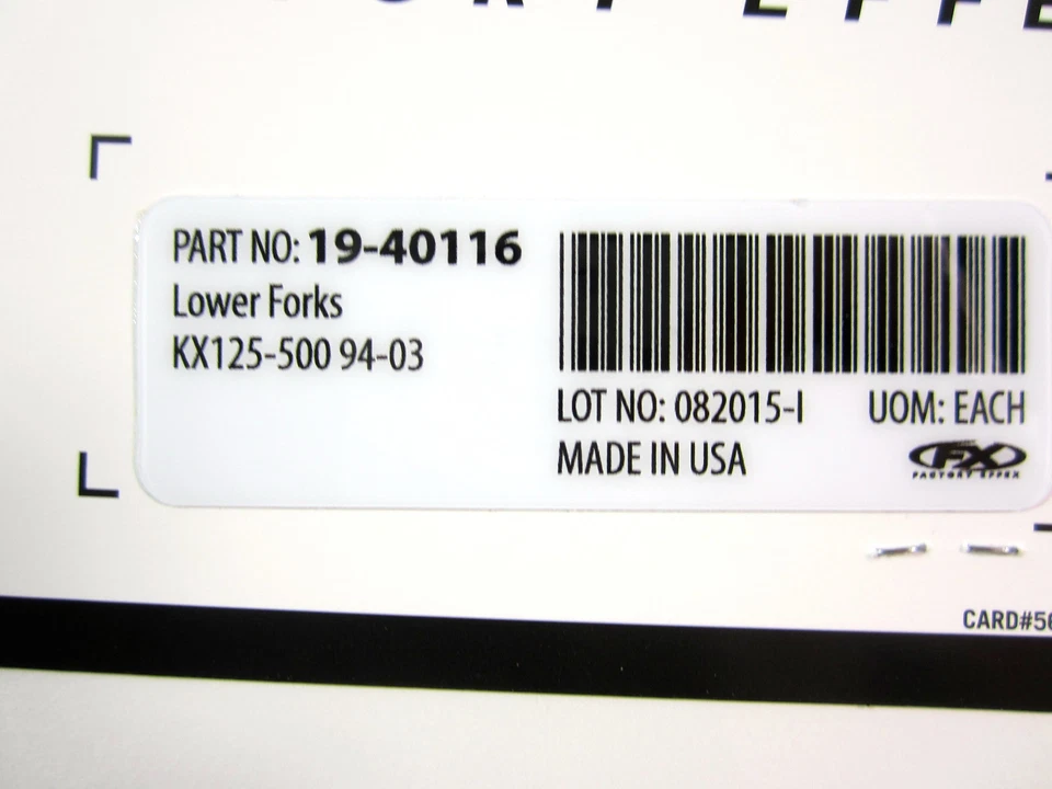 Garfos gráficos garfos inferiores Effex de fábrica Kawasaki KX 125 250 500 1994 - 2003 NOVO - Imagem 2 de 2