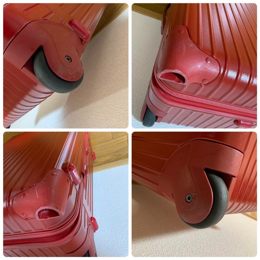 RIMOWA Salsa Red 63L TSA Compatible Suitcase Carry Bag RIMOWA Salsa Red 63L TSA Compatible Suitcase Carry Bag