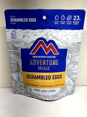 Mountain House Scrambled Eggs with Bacon Backpacking & Camping Food