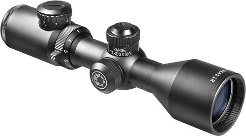 Barska Contour 3-9x42 Illuminated Reticle Compact Rifle Scope for Hunting