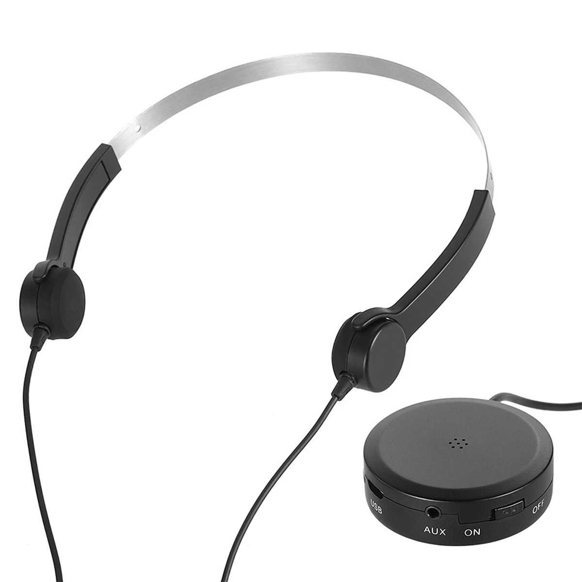 Bone Conduction Headsets Wired Elderly Headphones Hearing Aids