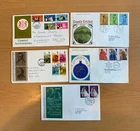 UK GREAT BRITAIN BRITISH EUROPE COLLECTION 10 FDC  COVERS scans  LOT (POSHI 58)