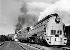 C&O Chesapeake & Ohio photo Steam Locomotive 490 and 492 4-6-4 Railroad train 