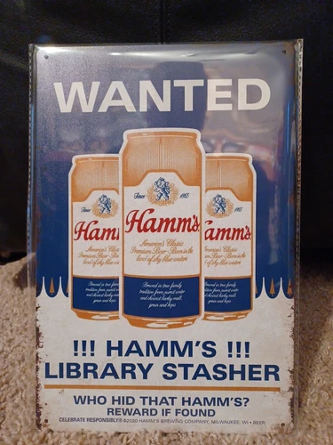 Hamms Beer Sign New SEALED! Has Vintage Look.