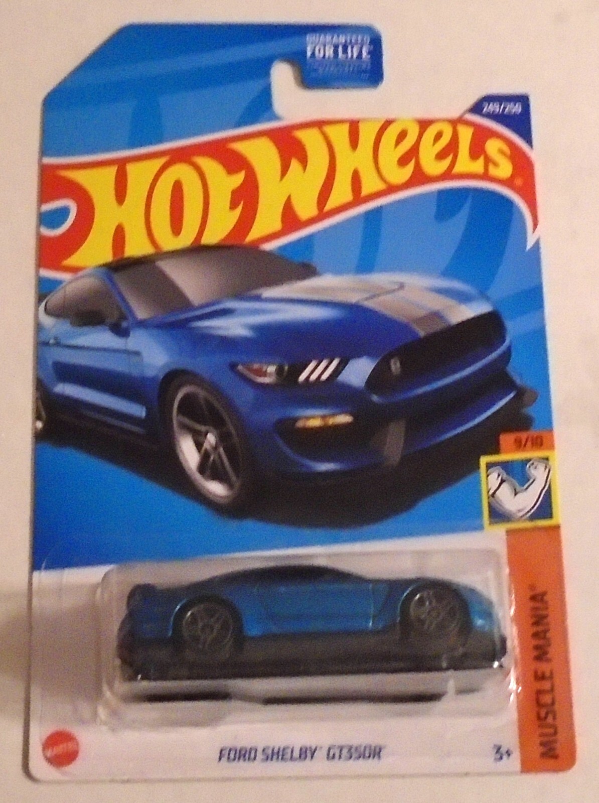 Ford Shelby GT350R -Hot wheels -blue -Muscle mania