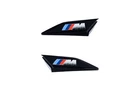 BMW GENUINE X7 G07 LCI M60i M SIDE FENDER EMBLEM GLOSS BLACK SET Left + Right