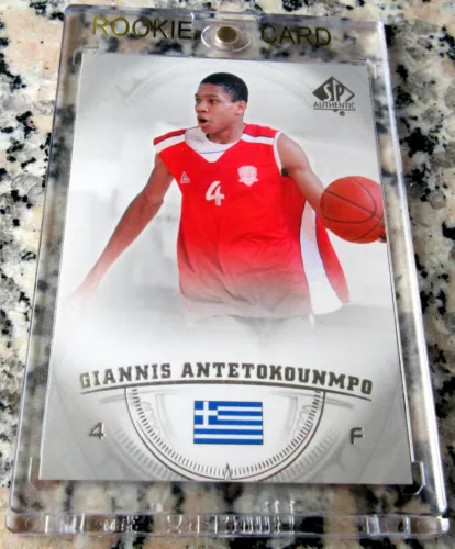 Giannis Antetokounmpo 2013 UD SP Authentic #1 Draft Pick Rookie Card RC Bucks🔥$