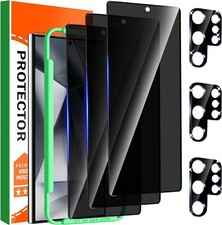 3 Pack Privacy Screen Protector Compatible With Samsung Galaxy S24 Ultra