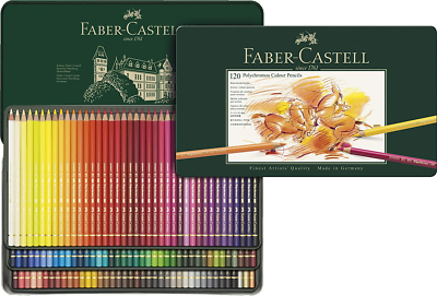 Faber-Castell Polychromos Artists Color Pencils - Tin of 120