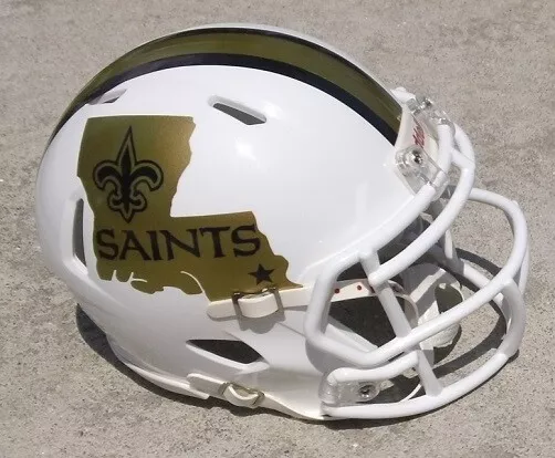 Saints 2025 white helmet
