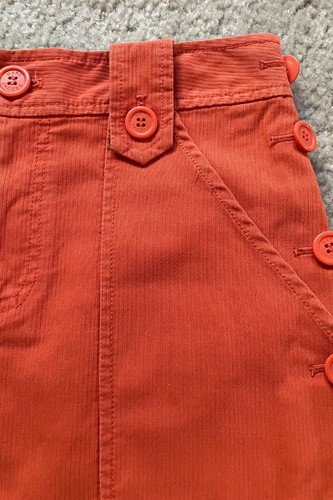Vintage 90s MARC JACOBS Orange Pocket MINI SKIRT Size 2 XS Grunge X-Girl - Picture 2 of 6