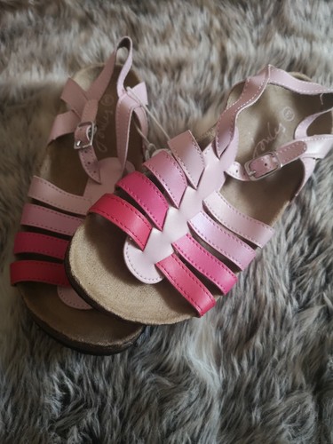 Girls UK 3 Joules Pink Ombre Gladiator Sandals - Picture 3 of 4