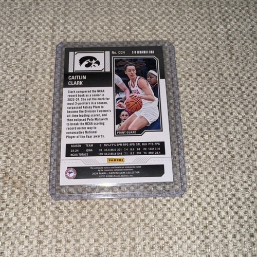 2023-24 Panini Caitlin Clark Collection Contenders Season Ticket CC4 Red Foil - Picture 2 of 3