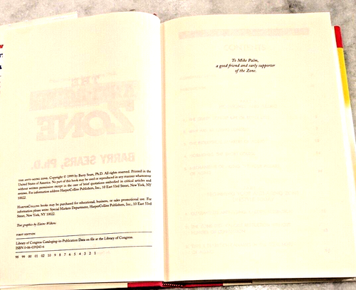 The Anti-Aging Zone by Barry Sears Ph.D (1998, Hardcover) - Picture 5 of 9
