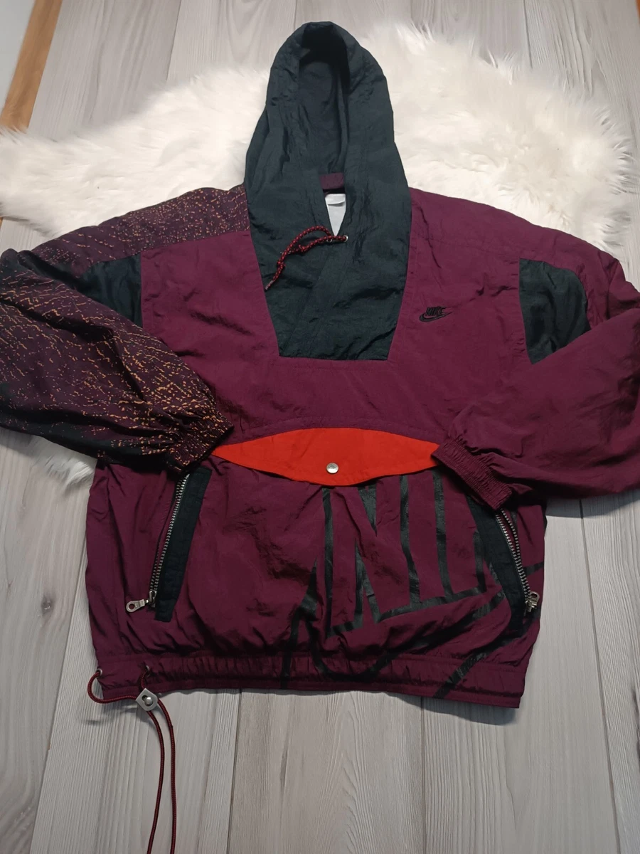 Vintage 90s Nike Anorak Jacket Shell nylon Streetwear